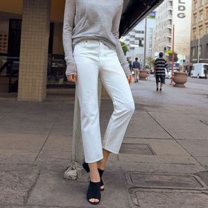 Vince 1961 Union Slouch White Denim Jeans 25 NWT